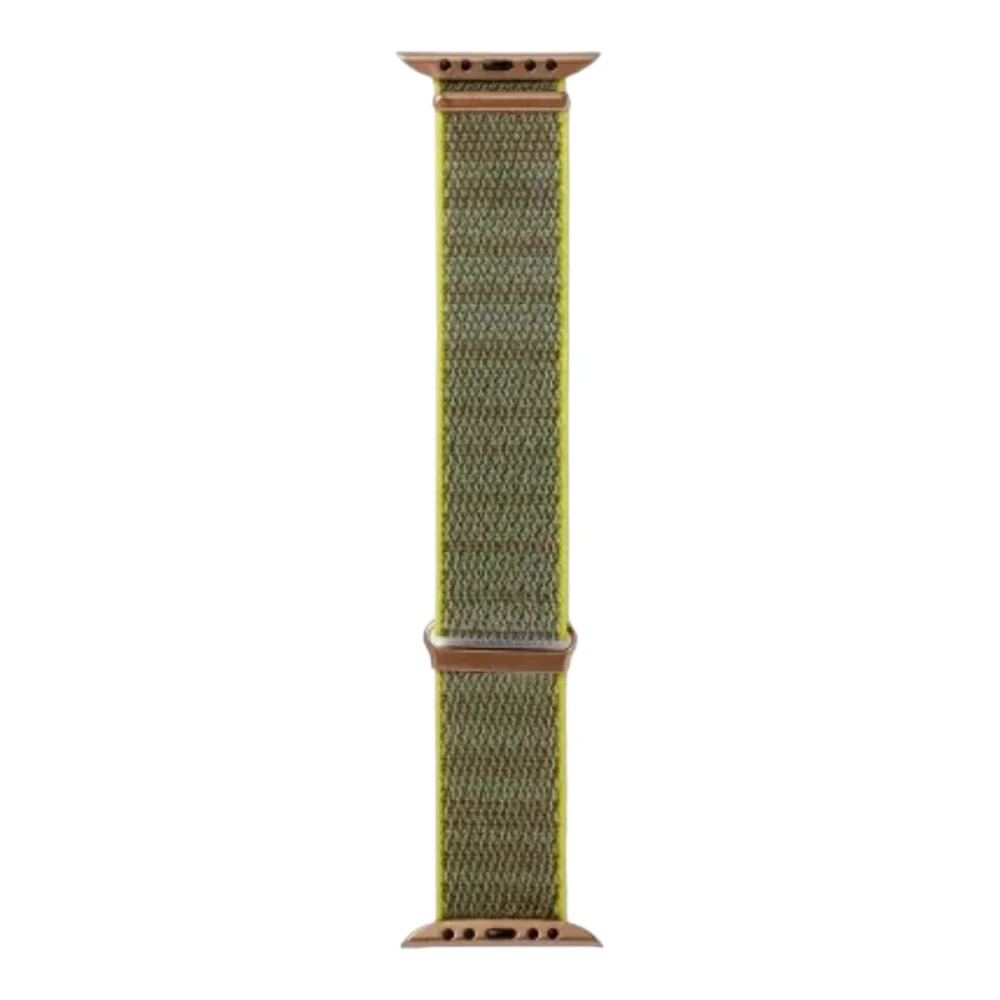 All in Motion Apple Watch Nylon Olive 38/40/41mm Band Fits Wrist 135mm to 195mm
